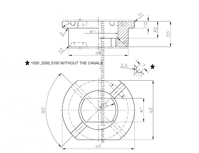 Β-42539 σχέδιο μονωτών δακτυλίων μετασχηματιστών της LV