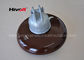 11 Kv 33 Kv Brown Porcelain Suspension Insulator For Distribution Lines