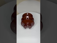 Επαγγελματικοί κεραμικοί μονωτές υψηλής τάσης Καφέ / γκρι χρώμα πορσελάνη C-120